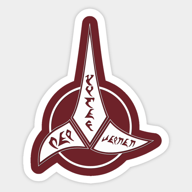 Remain Klingon! Sticker by Starkiller1701